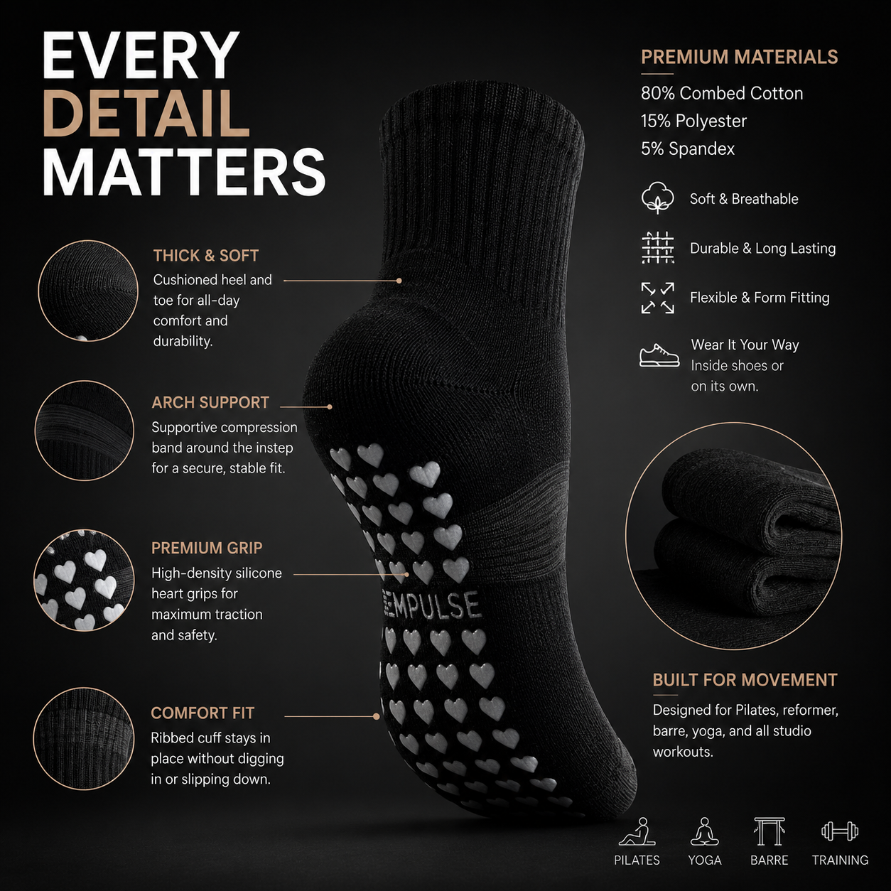 EMPULSE Grip Socks