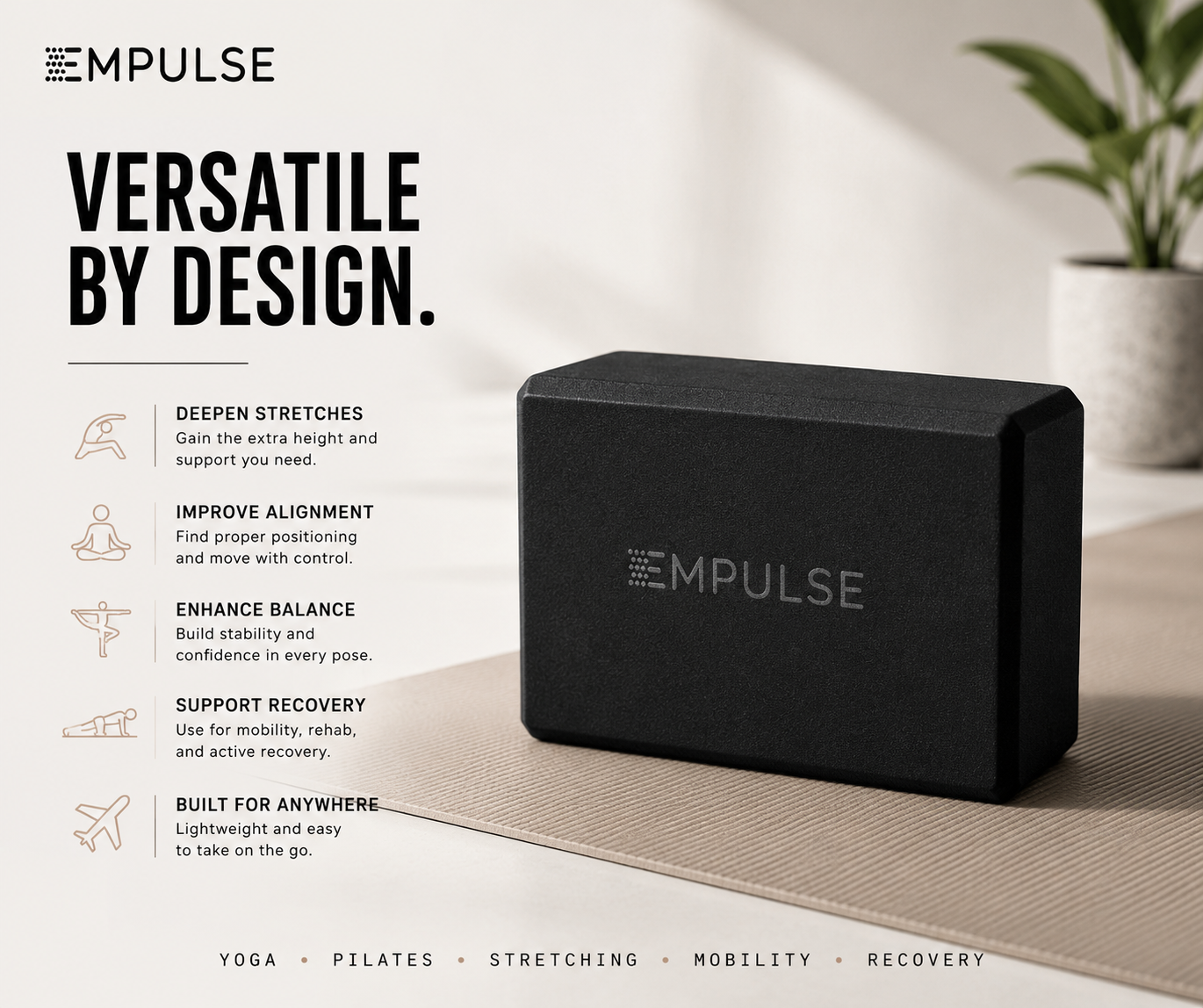 EMPULSE Yoga Block